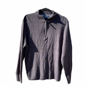 Oscar de la Renta quarter zip pullover sweater